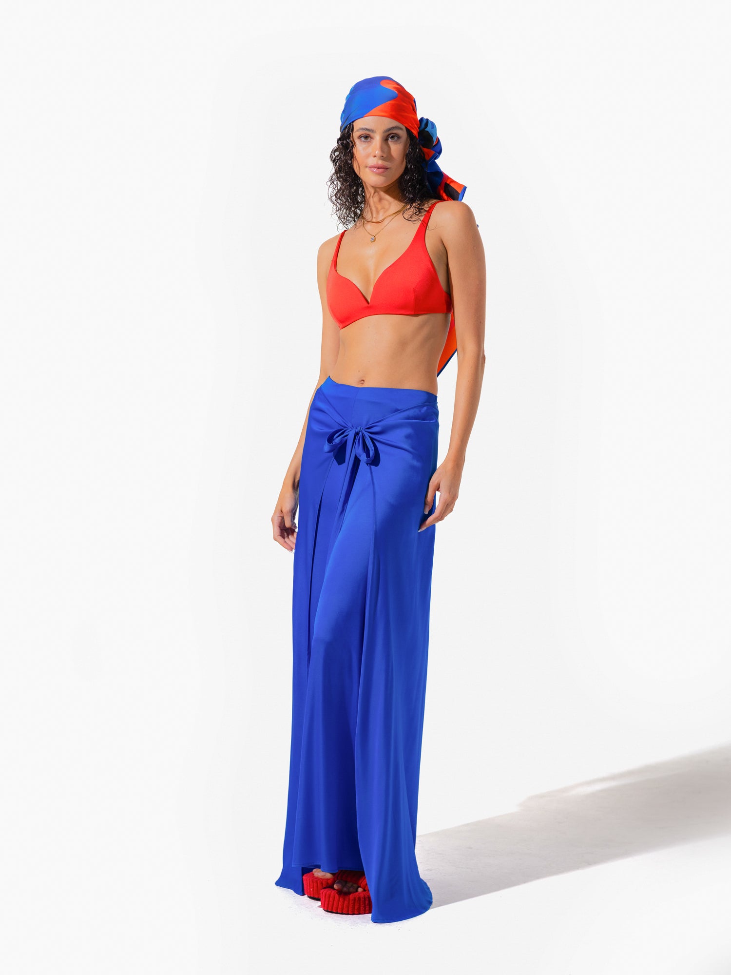 Anguilla Wrap Pant - Cobalt