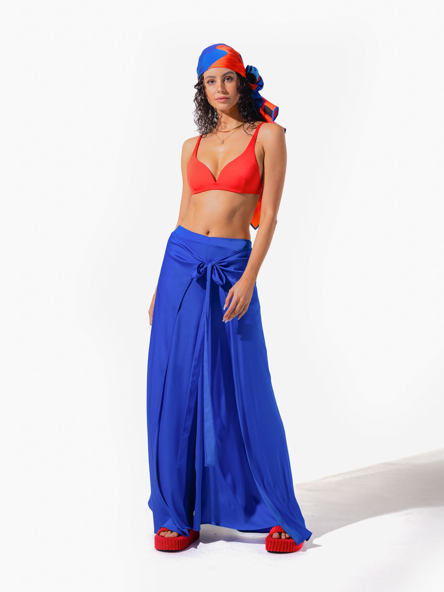 Anguilla Wrap Pant - Cobalt