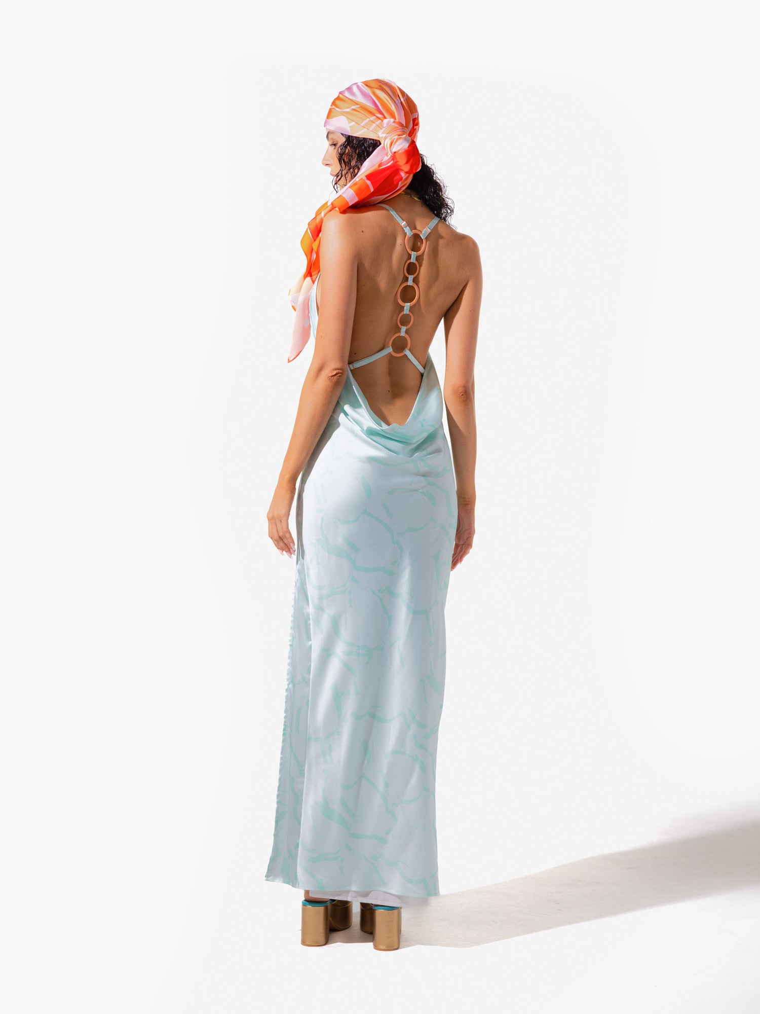 Vernazza Slip Dress - Bloom Print