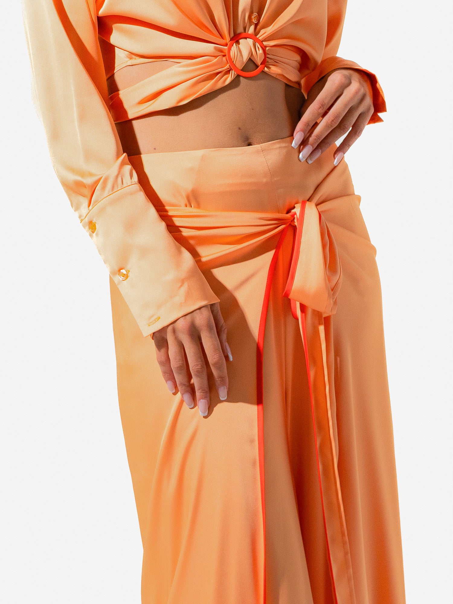 Anguilla Wrap Pant - Peach