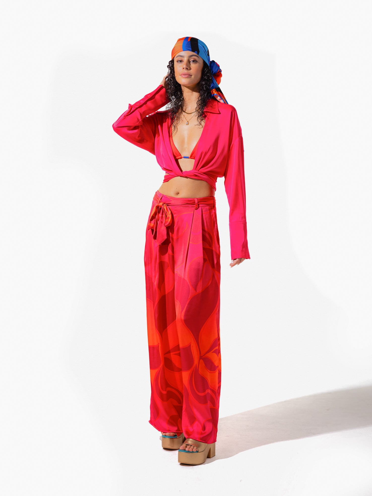 Aruba Palazzo Pant - Folia Print