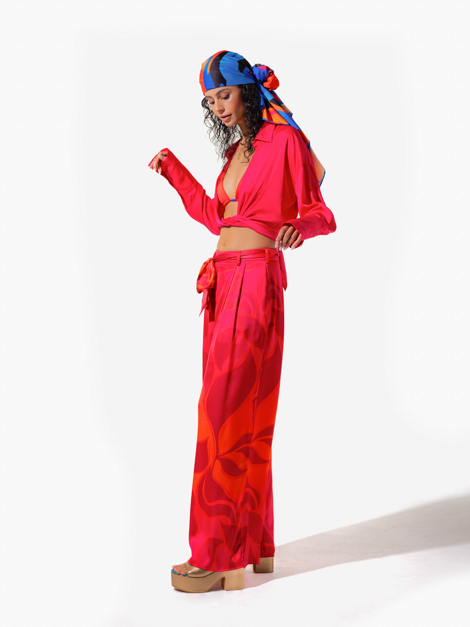 Aruba Palazzo Pant - Folia Print