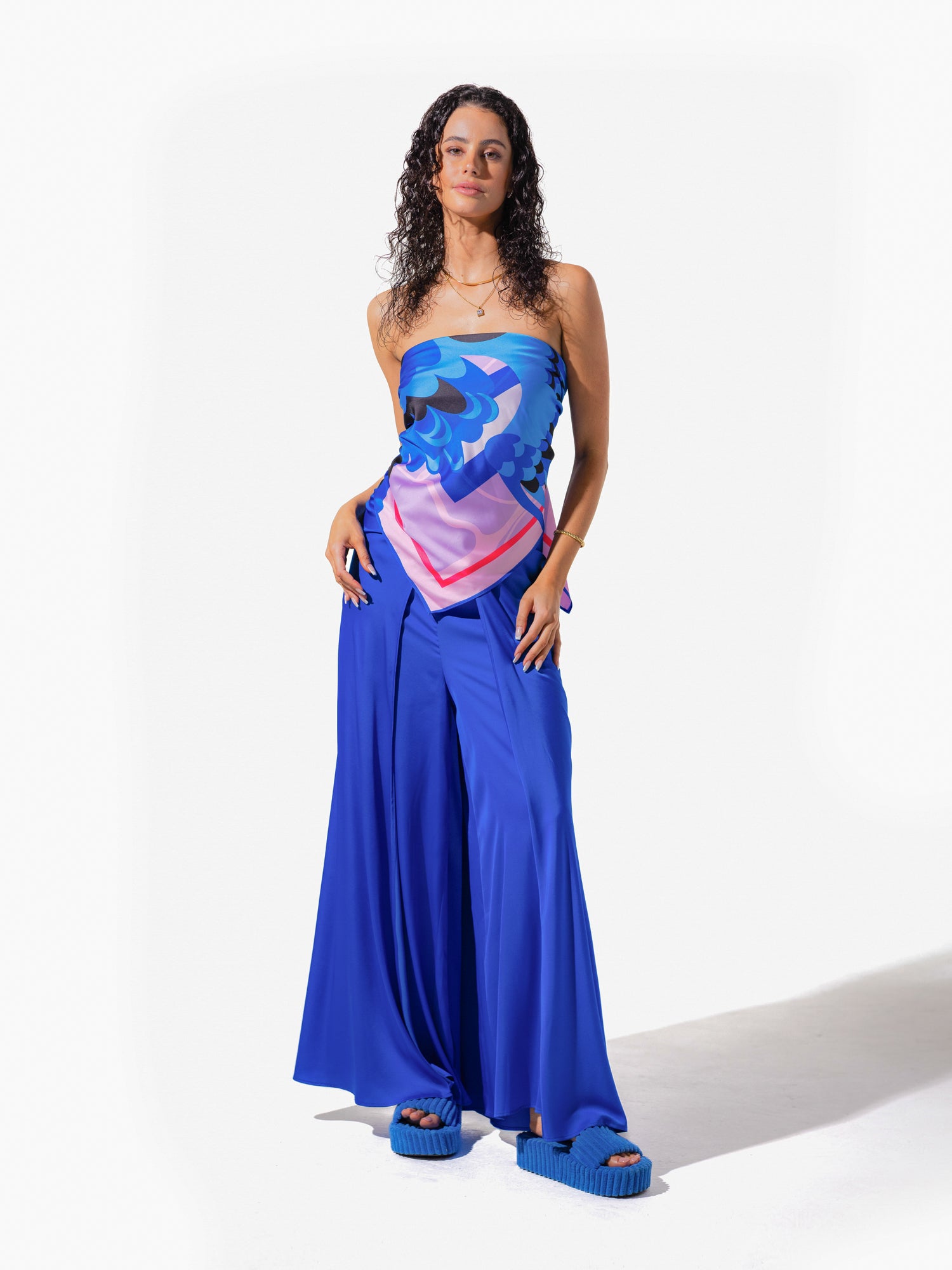 Vivara Scarf - Avis Print Purple