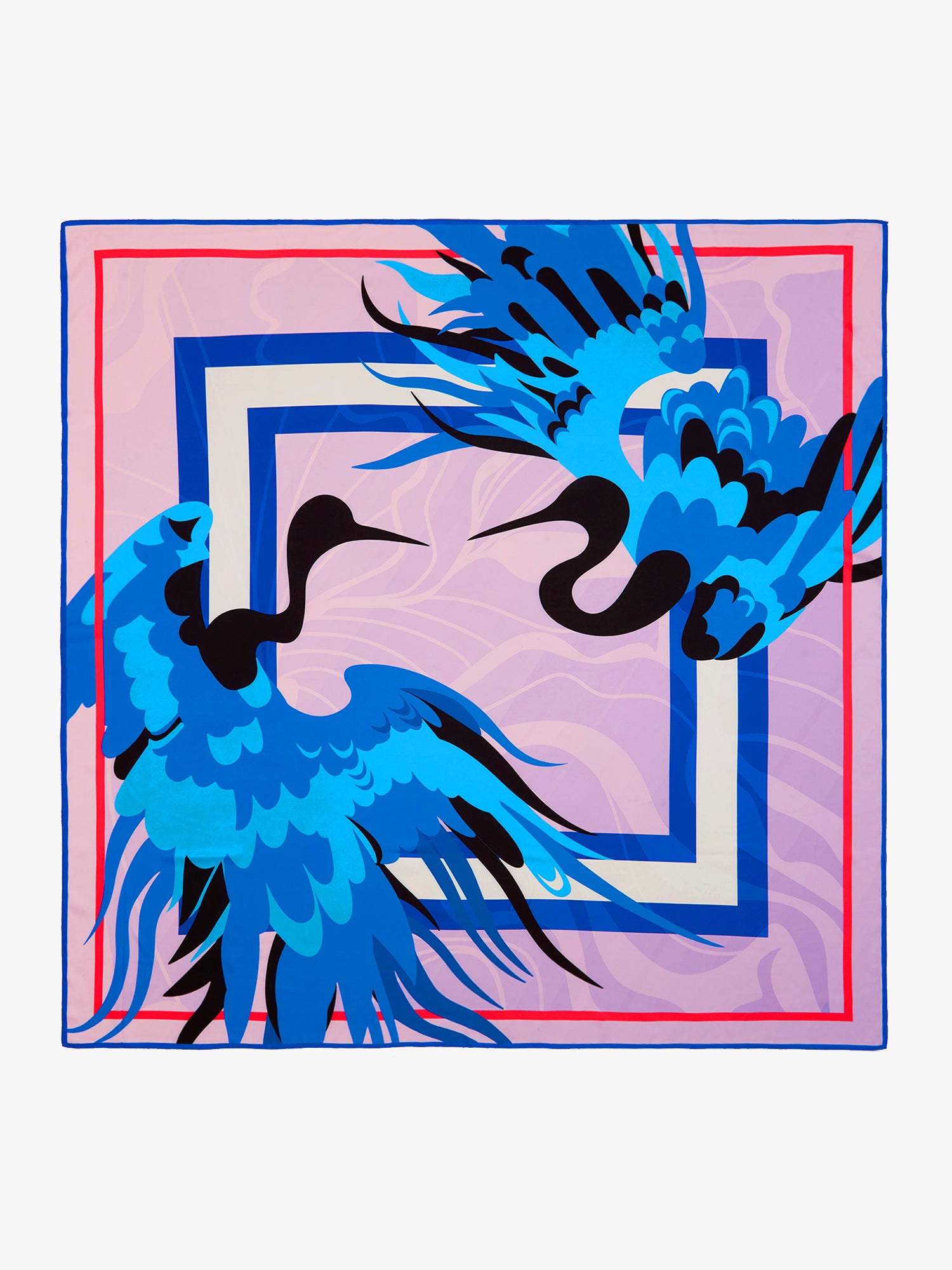 Vivara Scarf - Avis Print Purple