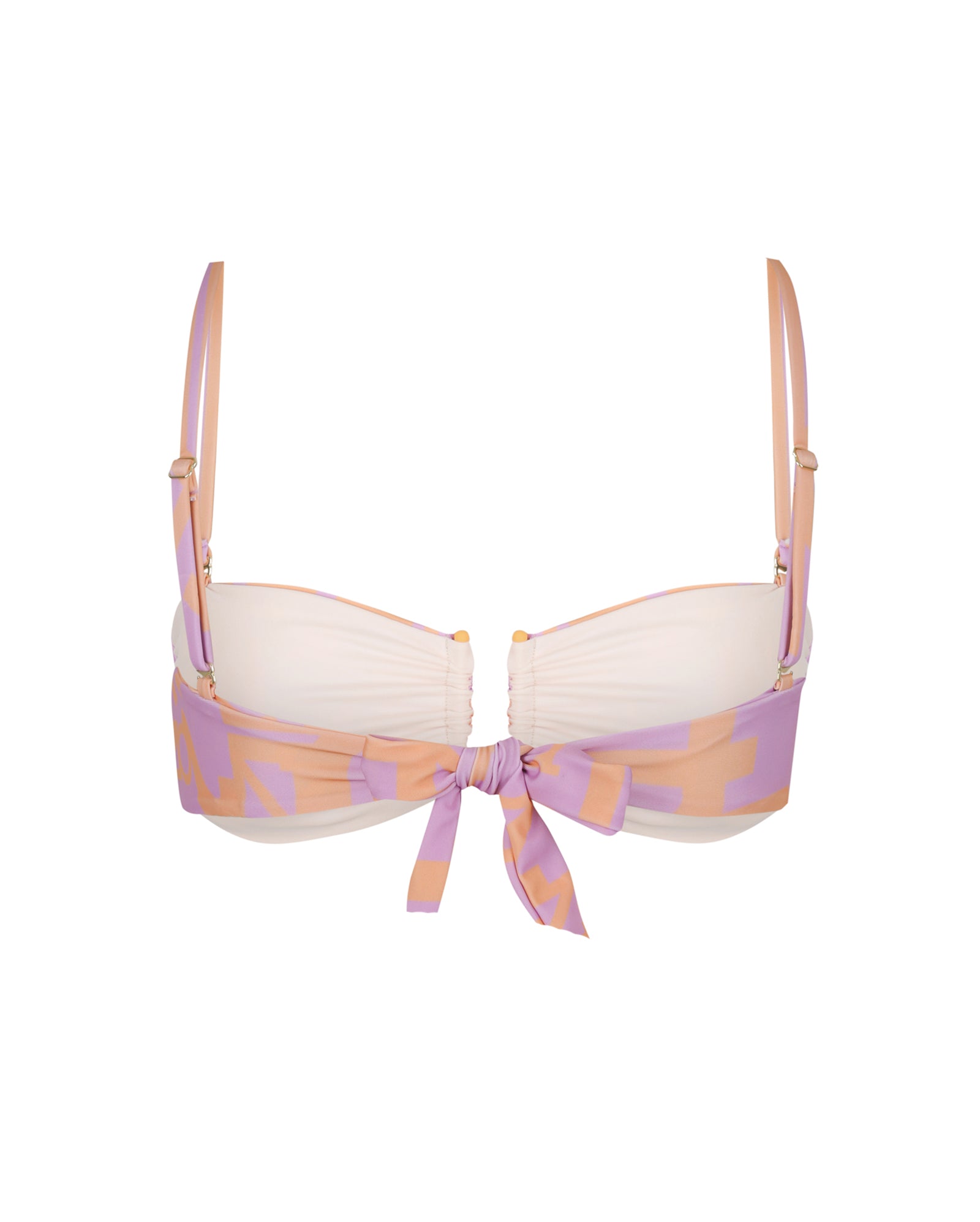 Capri Strapless Bikini Top - Eclipse Print Violet