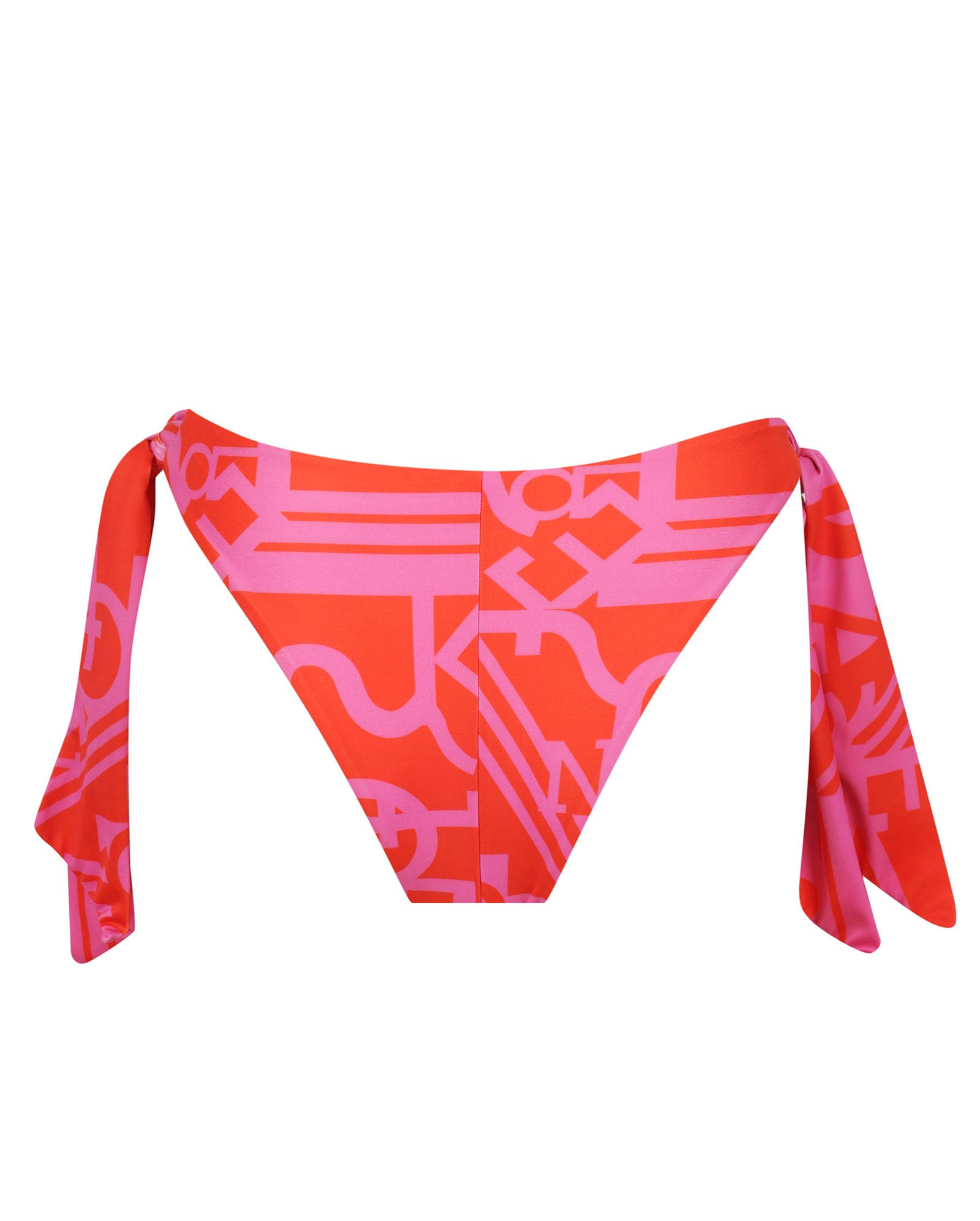Santorini Bikini Bottom - Eclipse Print Fushcia