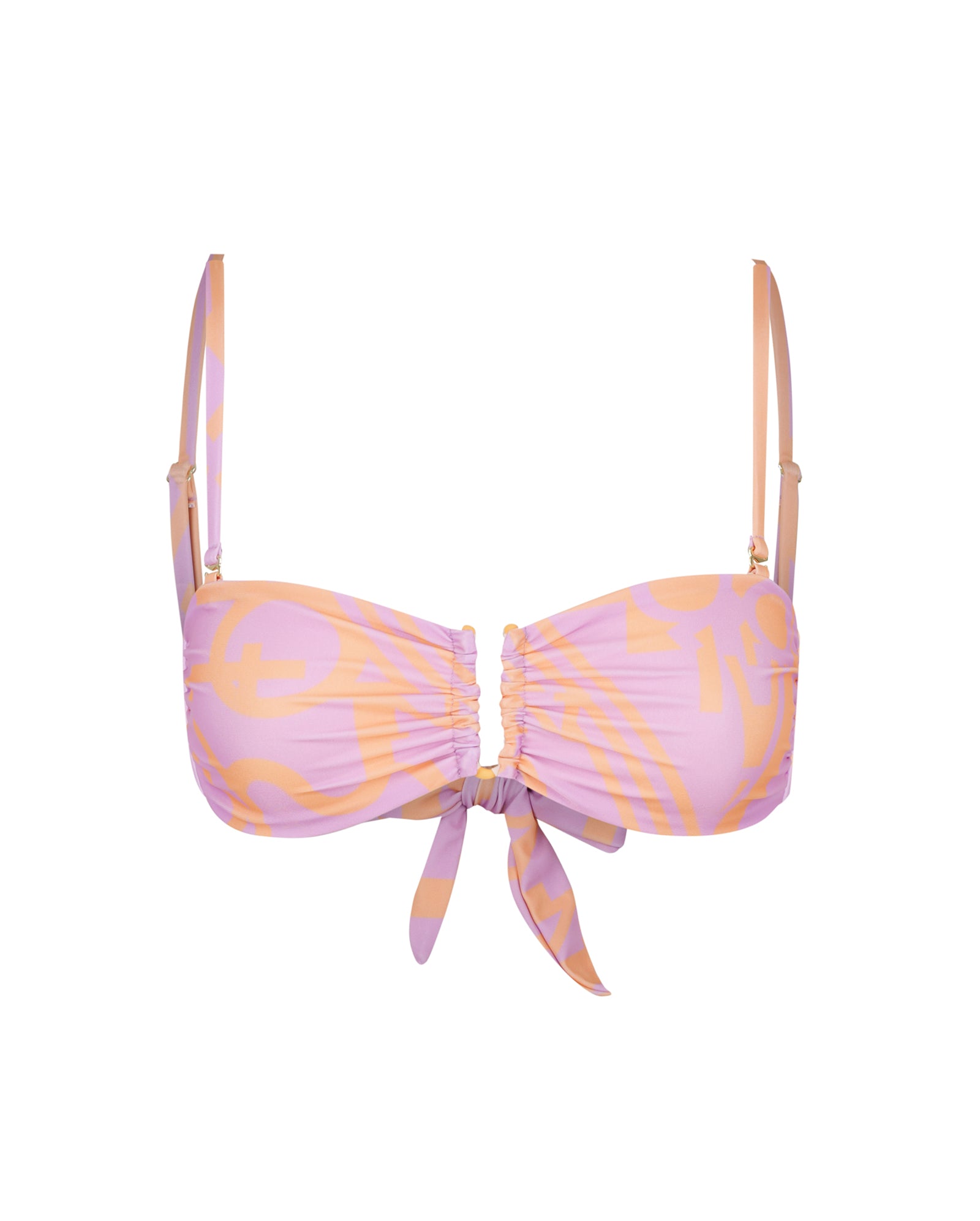 Capri Strapless Bikini Top - Eclipse Print Violet